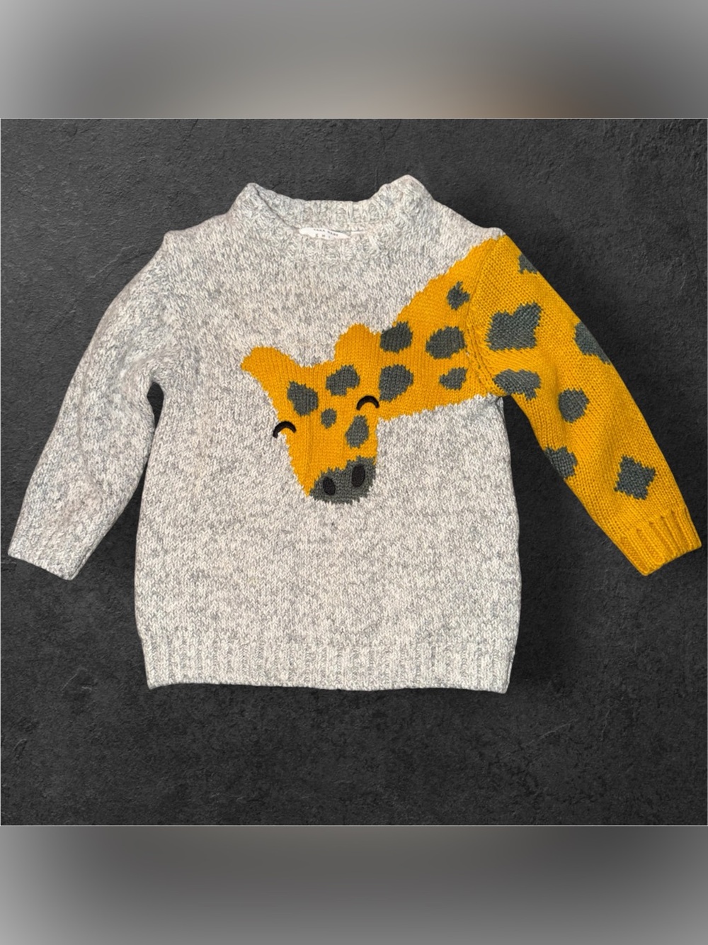 Zara Baby Giraffe Knit Sweater – 18–24M